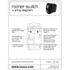 CH4x4 Gray Series Rocker Switch Fog Lights Symbol 2