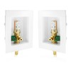 2-PACK GUOFIS Icemaker Outlet Box with 1/2" PEX Crimp Inlet