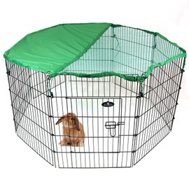 Easipet Pet Run Sunshield Cover, Polyester Protection for 8-Panel Metal Runs, Machine Washable