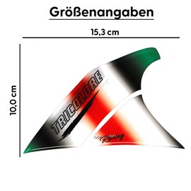 Knee Pad Gel Neon Side Motorcycle 3D Universal Tank Sticker Tank Protector Paint Protection Sticker Pad MR008 (Tricolore)