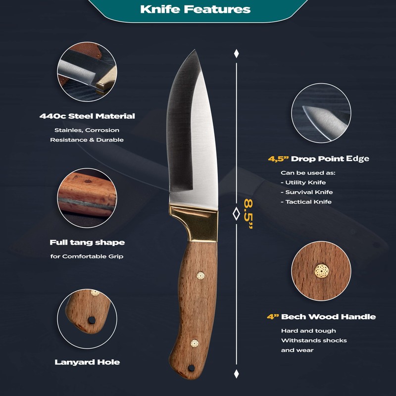 Three Way Cut Knife Making Kit DIY Gift Set for