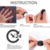 OHill 16-Pack Black Cord Organizer - Adhesive Cable Clips Holder