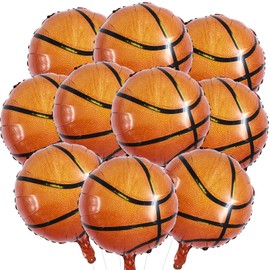 Vuzvuv 18Pcs Basketball Balloons,18 Inch Balloons for Ball Sports Themed Party Decorations Birthday Decor