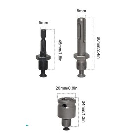 Drill Chuck 2-13 mm Automatic with 3 Hex Connections SD Plus + 1/2 Inch Socket