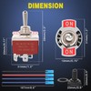 Nilight 4Pin Reverse Polarity Toggle Switch 2PCS 12V Momentary Rocker