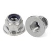 M8-1.25 Flange Nylon Insert Lock Nuts Flanged Locknuts, DIN 6926,