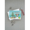 Christmas Tree and Jack Russell Terrier Greeting Cards and Envelopes