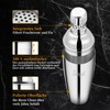 Sosayet Cocktail Shaker 750 ml, 3-Piece Stainless Steel Cocktail Set