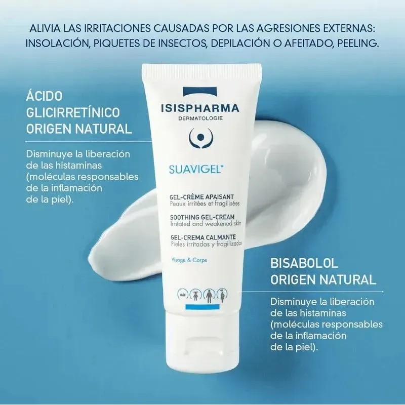 Isispharma Suavigel Gel Crema Calmante 40 Ml Piel Irritada Debilitada