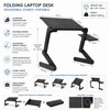 Adjustable Folding Laptop Desk for Bed and Sofa – Portable