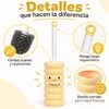 ALIMOTA Juego de 2 Escobillas para Inodoro Amarillo Diseño Sonriente