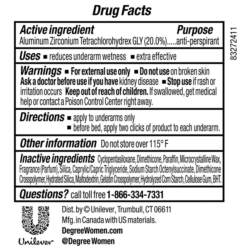 Degree Women Clinical Antiperspirant Deodorant, Stress Control, 1.7 oz