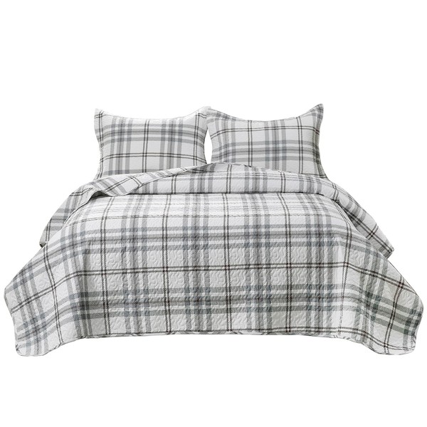 Ocharo Quilt Queen Size Striped - Reversible 3 Pieces Quilt