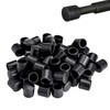 32 Pieces Door Stop Bumper Tips - Black Rubber Door