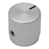6mm Round Hole 15mm Short Solid Aluminium Control Knob for