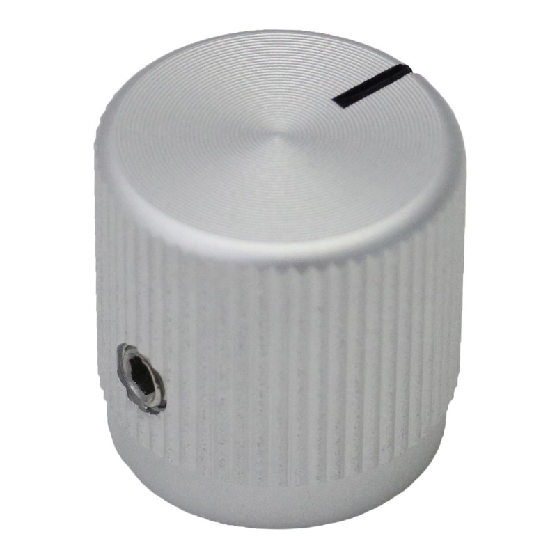 6mm Round Hole 15mm Short Solid Aluminium Control Knob for