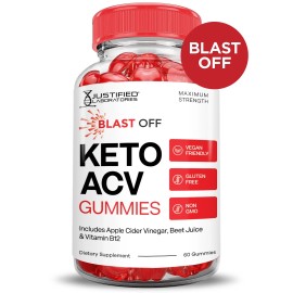 Justified Laboratories Blast Off Keto ACV Gummies 1000MG Apple Cider Vinegar 120 Gummys