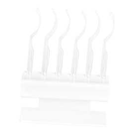 Milageto 12 Pieces Eyelash Display Stick Eyelash Display Holder Grafting Tool Multipurpose Eyelash Try on Stick for Shop Daily Travel, clear