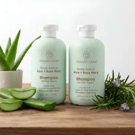 Shampoo Orgánico Artesanal Sábila Romero Verbena Kit 2pzs