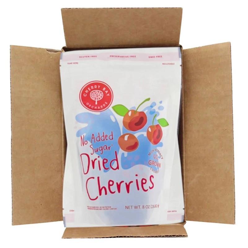 Cherry Bay Orchards No-Added-Sugar Dried Montmorency Cherries 8 oz Bag