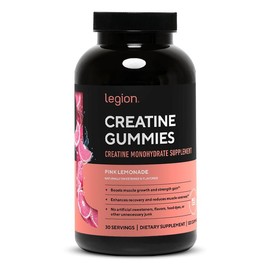 Creatine Monohydrate Gummies – Clean Creatine Supplement for Muscle Gain, Strength, Endurance & Post-Workout Recovery – Fast-Absorbing, Easy-to-Take Gummies for Improved Performance & Results – 150 Lemon Drop Flavor Gummies – No Fillers or Dyes:_Pink Lemonade