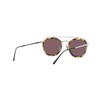 Persol PO5008ST Aviator Sunglasses, Silver/Dark Violet Polarized, 51 mm