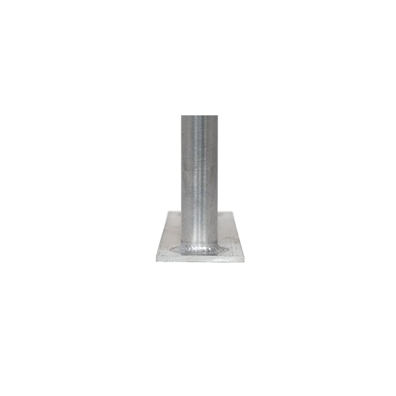 35" (H) x 13" (W) Aluminum Handrail w/Flate Base Plate