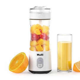 Mulli Personal Blender,USB-C Rechargeable Ice Crusher,Pro-Grade Travel Blender for Gym Camping Baby Food,BPA-Free with Flip-Top Lid