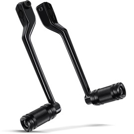 Amazicha Heel Toe Shift Pegs Shifter Lever Peg Stainless Steel Fit for Harley Touring Road Glide Street Glide Electra Glide 1988-later FL Softail 1986-later Tri Glide Trikes 2008-later Black