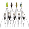4Pack Premium18g 5 Arm Alabama Rig Head Umbrella Fishing Group