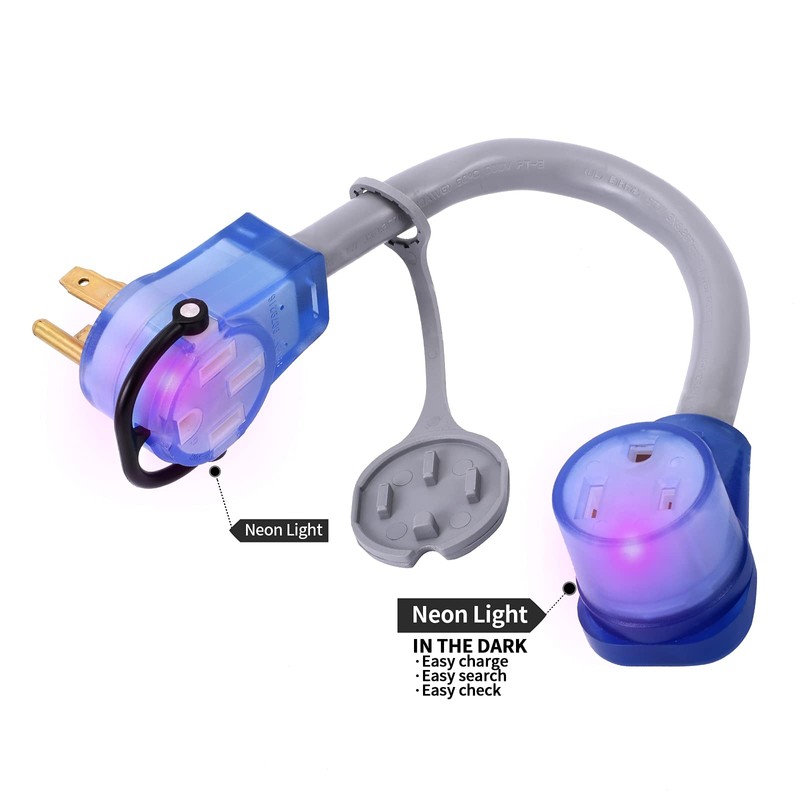 Elecstream Tech 50Amp EV/RV/Welder Power Cord, NEMA 14-50P with 14-50R