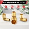 3-Pack EFIELD 3/4" Pex x 1" Pex Reducing Elbow Brass
