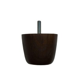 Furniture Foot Round Wood Brown Height 5.5 cm (M8) High Quality and Sustainable Wood