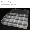 Incontesta Large 18 Grids Clear Plastic Organizer Box with Adjustable