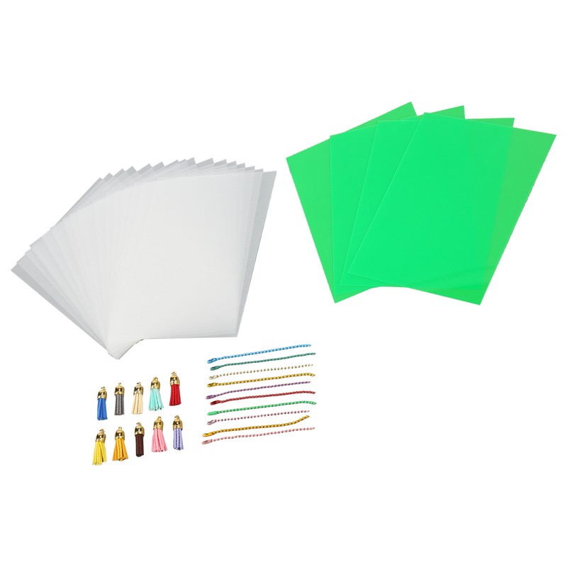 Heat Shrink Film Sheets Kit DIY Handcrafted Shrink Dink Plastic