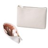 Slim Thin Cosmetic Pouch, Cosmetic Pouch, Accessory Holder, Back Side,