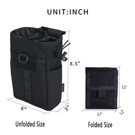 EXCELLENT ELITE SPANKER Molle Magazine Pouch Tool EDC Bags Dump Pouch (BLK)