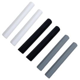 6 Pieces Nail Pen Cap Plastic Nail Brush Cap Nail Art Brush Cap Covers Manicure Pen Cap Cover Manicure Brush Cap Cover Nail Art Brush Protector Nail Pen Extender(Black, Grey, White)