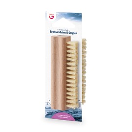 Gerlon Nail and Hand Brush - 2 sides and 2 bristle lengths for easy removal of dirt