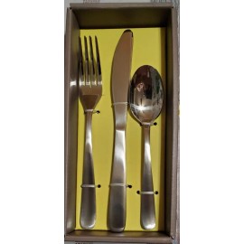 CAMBRIDGE BOURNE Satin Mirror 6 pc Stainless Steel Flatware Set Service for 2