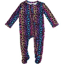 Bums & Roses - Piñones de bambú para bebé | Fabricado con elastano suave y viscosa de bambú | cierre bidireccional para un fácil cambio | Livin' La Cheetah Loca, NB, Livin' La Cheetah Loca, NB