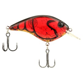 Berkley Clickin’ Frittside Fishing Lure, Ghost Red Craw, 5 Junior (1/4 oz), 2in | 5 cm, Classic Flat Side Profile Mimics Variety of Species, Equipped with Sharp Fusion19 Hook