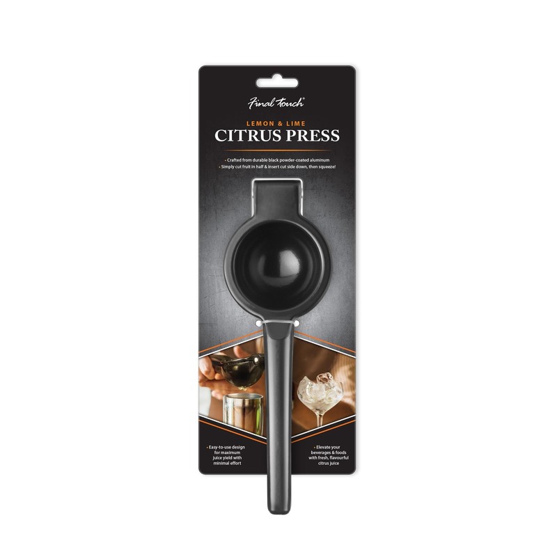 Final Touch Lemon & Lime Citrus Press - Black