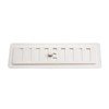 Adjusted Metal Air Vent Grate Powder Coated in White RAL