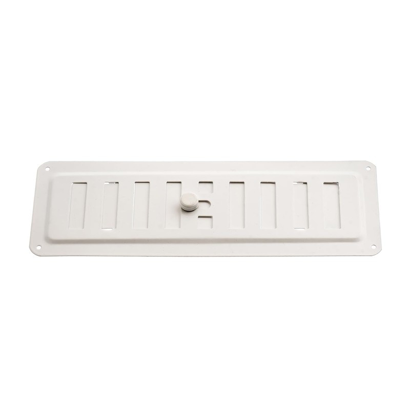 Adjusted Metal Air Vent Grate Powder Coated in White RAL