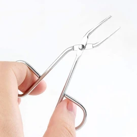 Sliver Professional Scissor Handle Eyebrow Tweezer Slant Tip Tweezer Flat Tip Tweezers Hair Plucker Pliers Beauty Tools for Women and Men, Straight Tip Hairgripping Eyebrow, Tweezers