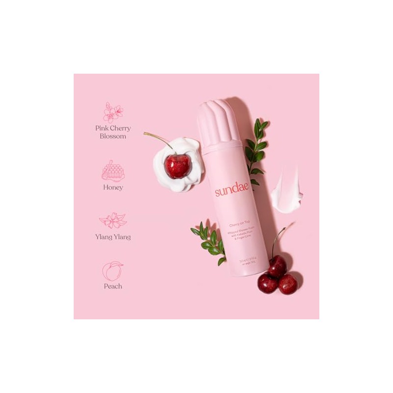 sundae Gel De Ducha Espumoso Con Sabor A Cereza, 265