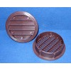 Maurice Franklin 2.5" Round Plastic Vent - Brown - Package