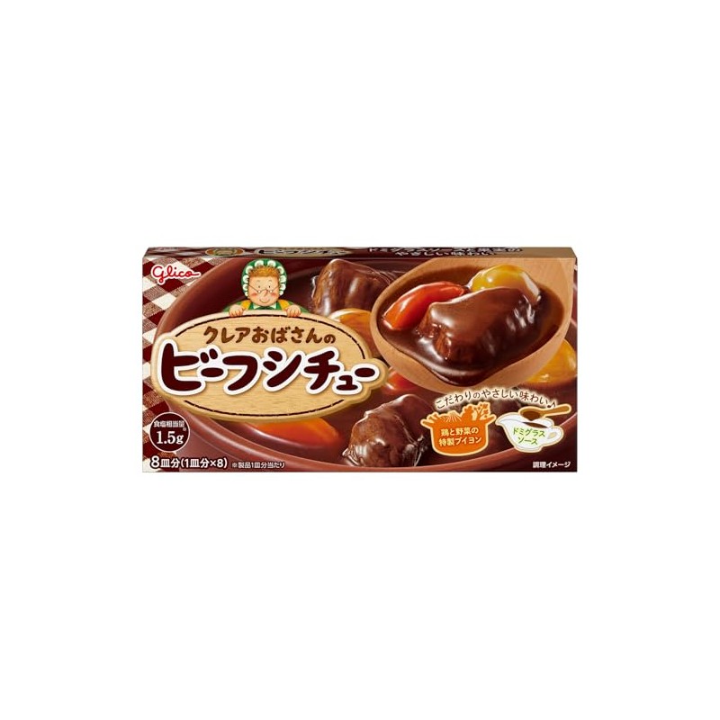 Ezaki Glico Aunt Claire Beef Stew, 5.2 oz (148 g)