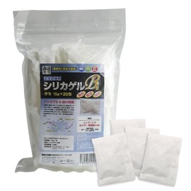 Technos PRO Series Desiccant Silica Gel B Type Packets, 0.5 oz (15 g) x 20 Packets, For Storing Bags, Shoes, Collections, Etc. Zipper Bags